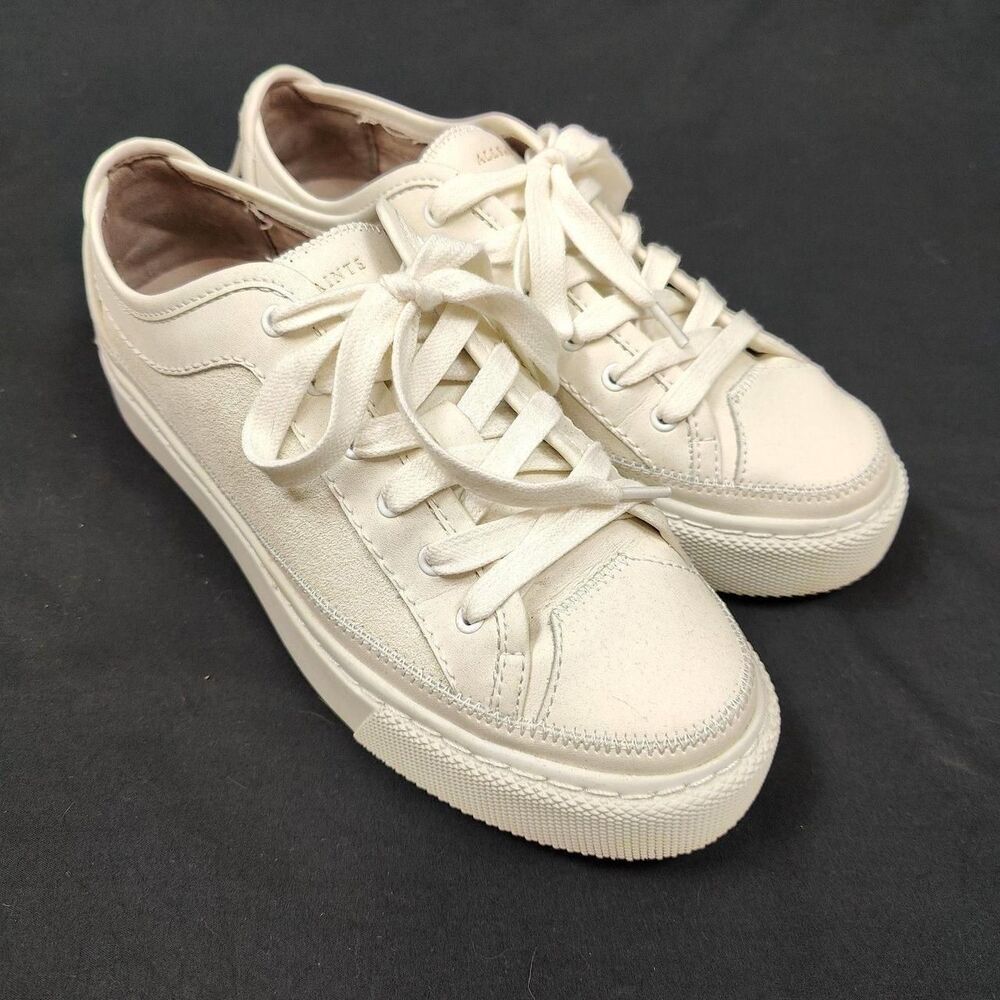 ♡ Allsaints ♡ Milla Leather and Suede Platform Sneakers